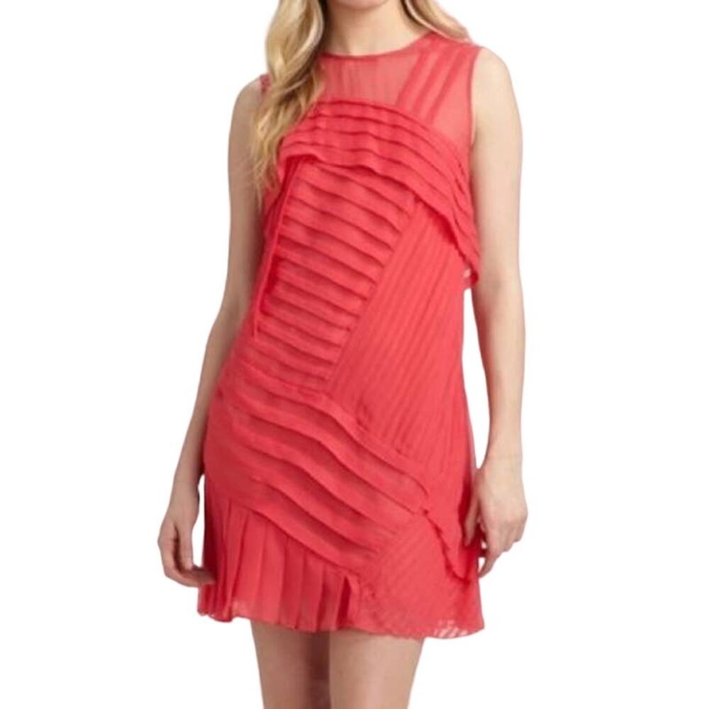 Nanette Lepore Pink Silk Mini Dress Size 2